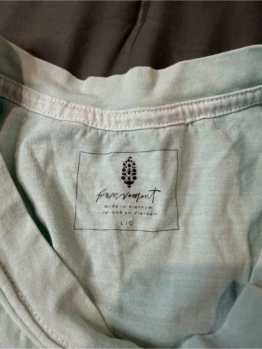 *SOLD* FP Movement by Free People Oversized Short Sleeve Tee in Light Mint - Picture 4 of 4